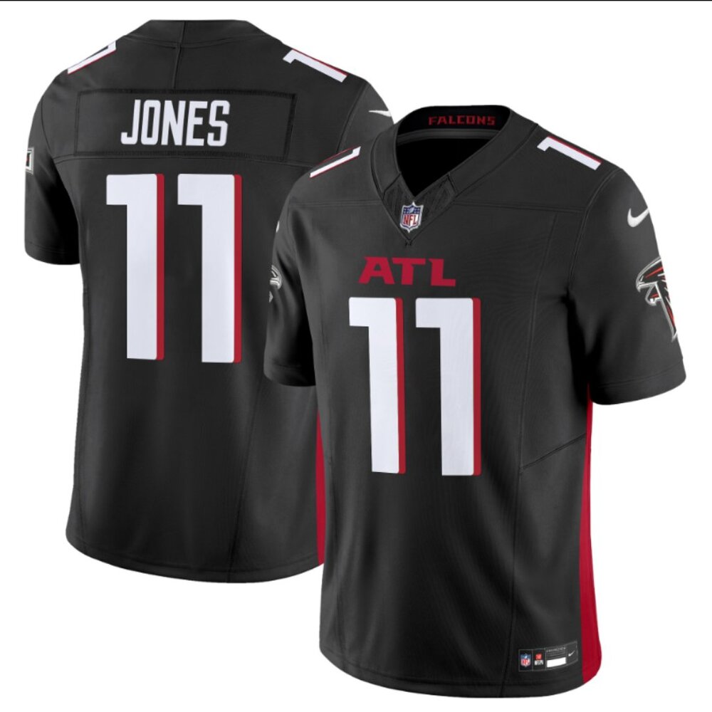 Can Select Mens Youths  Julio Jones Black Stitched Vapor Jersey